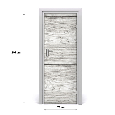 Deursticker Houten achtergrond