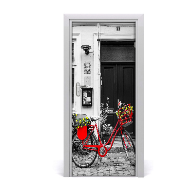 Deur sticker Stadsfiets