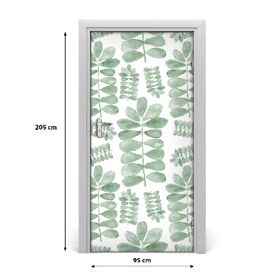 Deur sticker Eucalyptus bladeren