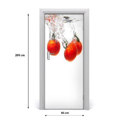 Deur sticker Tomaten onder water