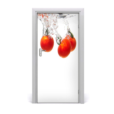 Deur sticker Tomaten onder water