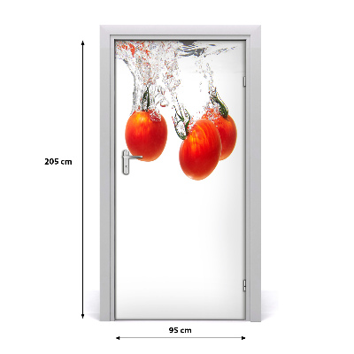 Deur sticker Tomaten onder water