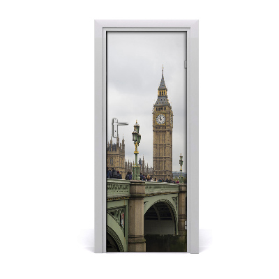 Deur sticker Big ben london