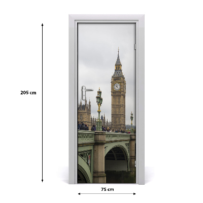 Deur sticker Big ben london