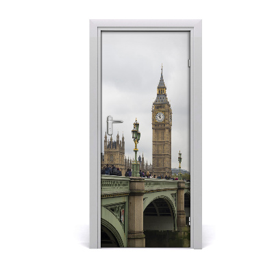 Deur sticker Big ben london