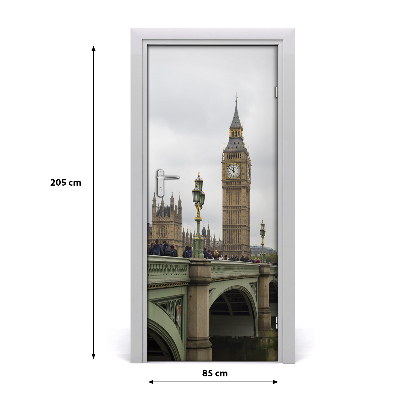 Deur sticker Big ben london