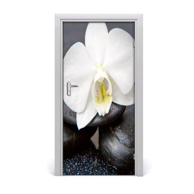 Deur sticker Orchid zen