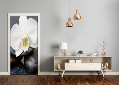 Deur sticker Orchid zen