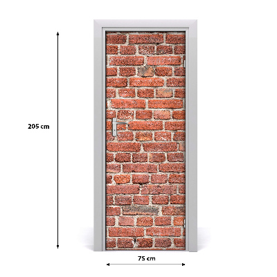 Deursticker Stenen muur