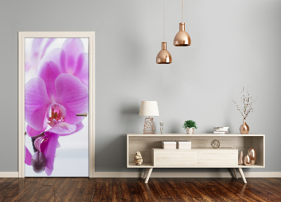 Deur sticker Roze orchidee