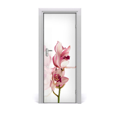 Deur sticker Roze orchidee