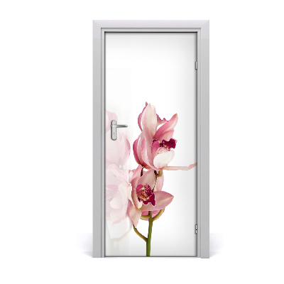 Deur sticker Roze orchidee