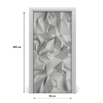 Deursticker 3d-abstractie
