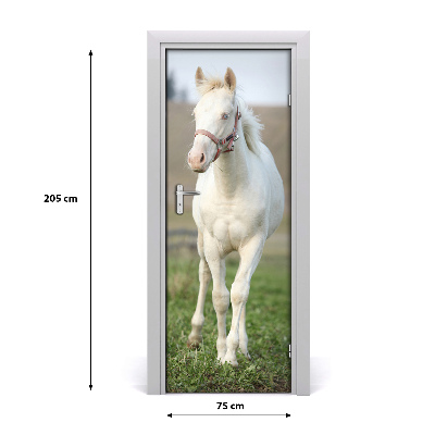 Deursticker Albino-paard