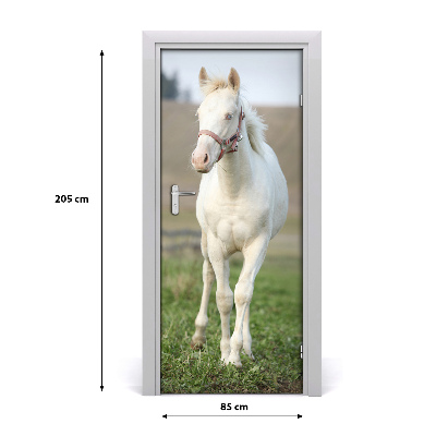 Deursticker Albino-paard