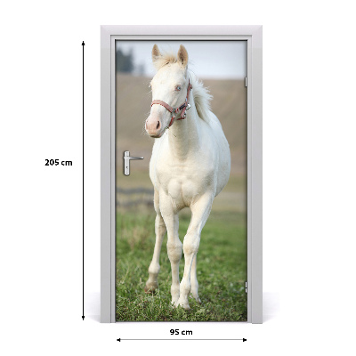 Deursticker Albino-paard