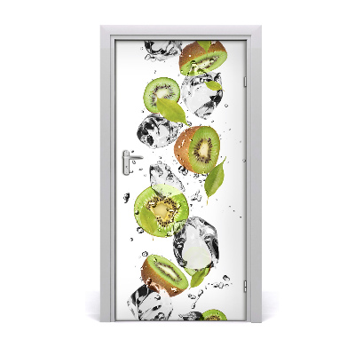 Deur sticker Kiwi en water