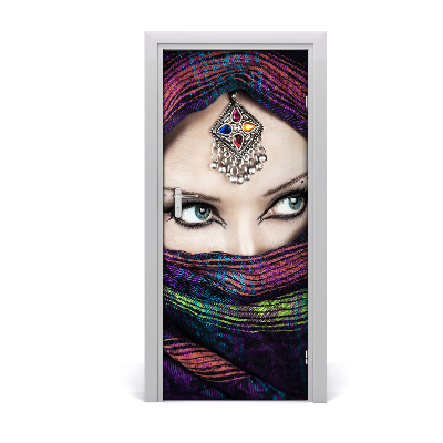 Deur sticker Indiase vrouw