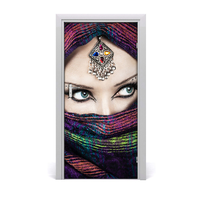Deur sticker Indiase vrouw