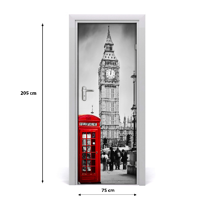 Deur sticker Big ben london