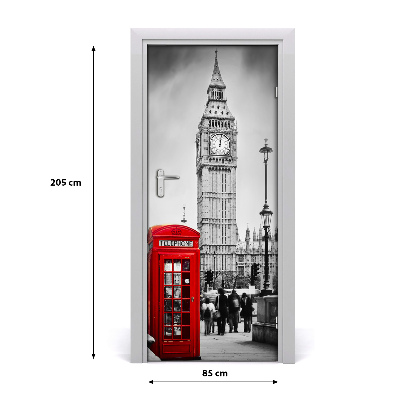 Deur sticker Big ben london