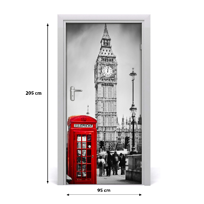 Deur sticker Big ben london