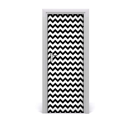 Deursticker Zigzag