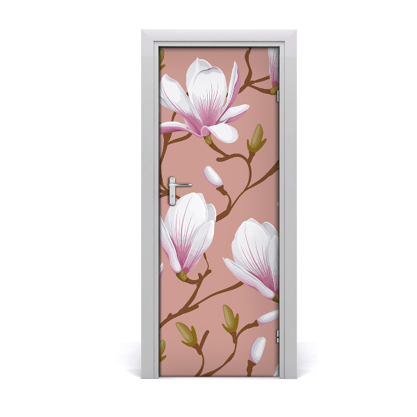 Deur sticker Magnolia