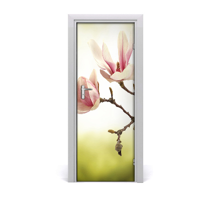 Deur sticker Magnolia bloemen