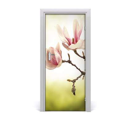 Deur sticker Magnolia bloemen