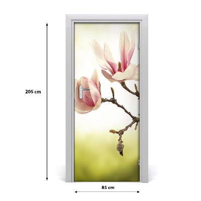 Deur sticker Magnolia bloemen