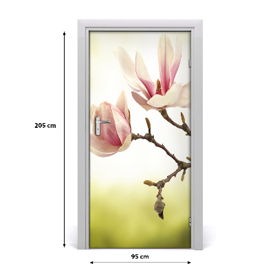 Deur sticker Magnolia bloemen