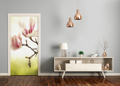 Deur sticker Magnolia bloemen