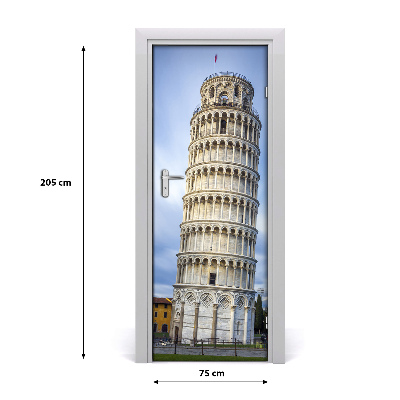 Deur sticker Curve tower pisa