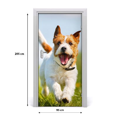 Deursticker Hond jack russell