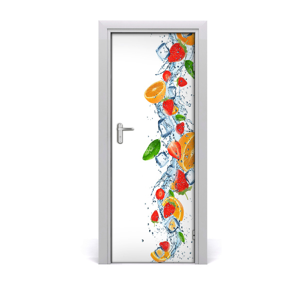Deur sticker Fruit en ijs