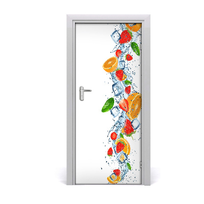 Deur sticker Fruit en ijs