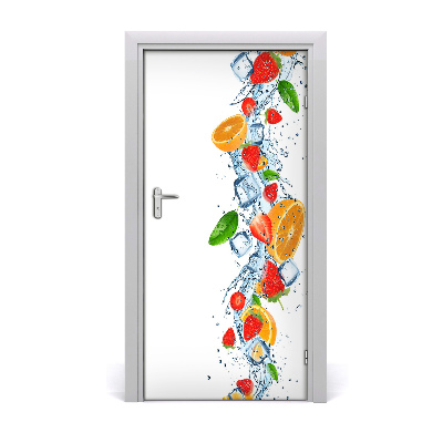 Deur sticker Fruit en ijs