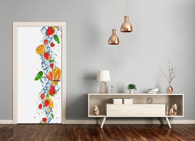 Deur sticker Fruit en ijs