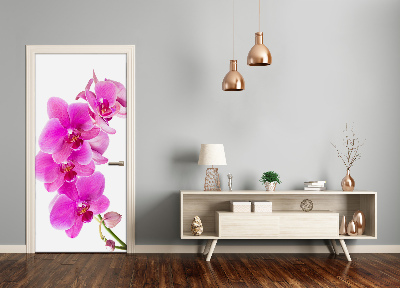 Deur sticker Roze orchidee