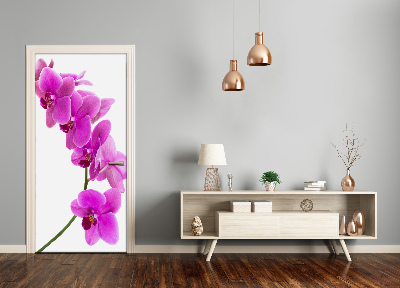 Deur sticker Roze orchidee