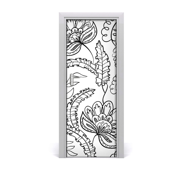 Deur sticker Zentangle achtergrond