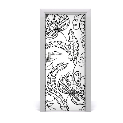 Deur sticker Zentangle achtergrond