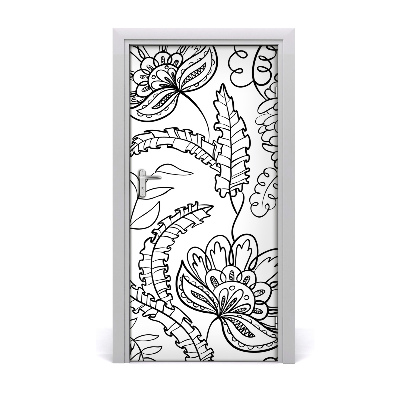 Deur sticker Zentangle achtergrond