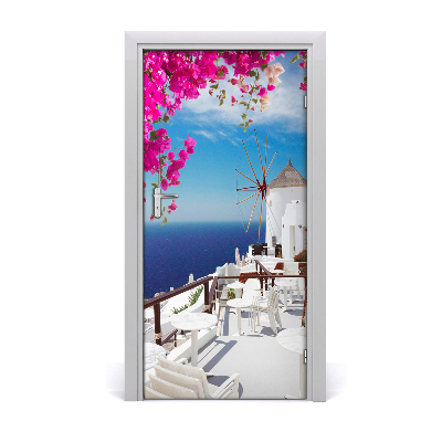 Deur sticker Santorini, griekenland