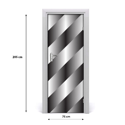 Deursticker Abstractie strepen