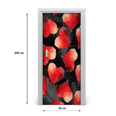 Deursticker Geometrische harten