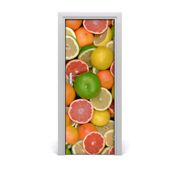 Deur sticker Citrus vruchten