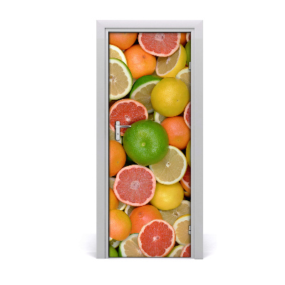 Deur sticker Citrus vruchten