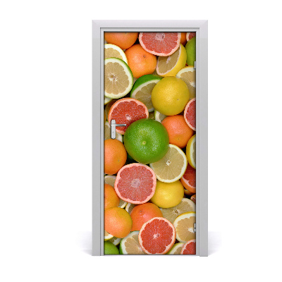 Deur sticker Citrus vruchten